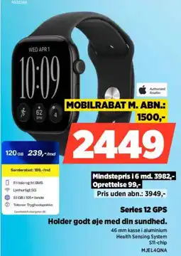 Power Apple Series 12 GPS tilbud