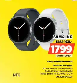 Power Samsung Galaxy Watch8 40 mm LTE tilbud
