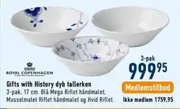Imerco Royal Copenhagen Gifts with History dyb tallerken tilbud
