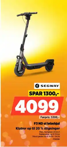 Power Segway F3 ND el løbehjul tilbud