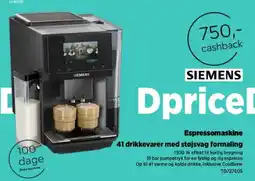 Power Siemens Espressomaskine tilbud
