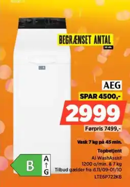 Power AEG Topbetjent tilbud