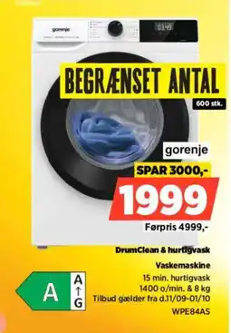 Power Gorenje vaskemaskine tilbud