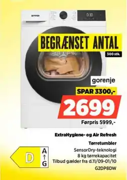 Power gorenje tørretumbler tilbud