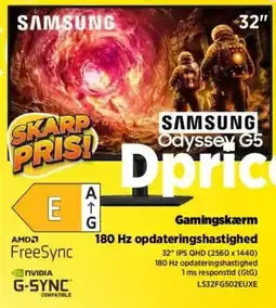 Power Samsung Odyssey G5 tilbud