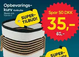 BigDollar Kotikulta Opbevaringskurv tilbud