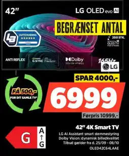 Power LG 42" 4K Smart TV tilbud