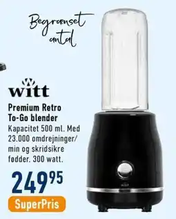 Imerco witt premium retro to-go blender tilbud