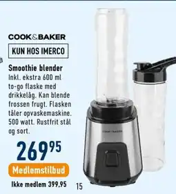 Imerco Cook&Baker smoothie blender tilbud