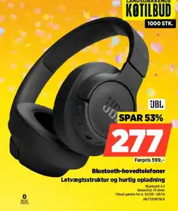 Power JBL Bluetooth-hovedtelefoner tilbud