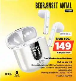 Power Feel true wireless hovedtelefoner tilbud