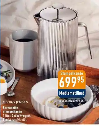 Georg Jensen Bernadotte stempelkande