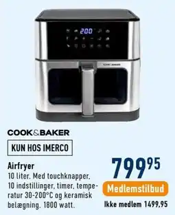 Imerco Cook&Baker Airfryer tilbud