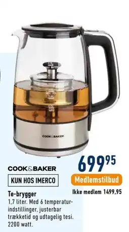 Imerco Cook&Baker Te-brygger tilbud