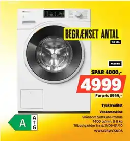 Power Miele Vaskemaskine tilbud