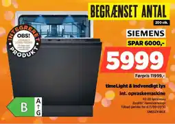 Power Siemens int. opvaskemaskine tilbud