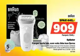 Power Braun Epilator Silk-epil 7 tilbud