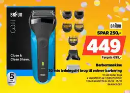 Power Braun barbermaskine tilbud