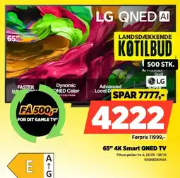 Power LG QNED AI 65" 4K Smart QNED TV tilbud