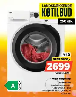 Power AEG Vaskemaskine tilbud