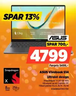 Power Asus Vivobook S14 tilbud