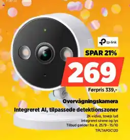 Power tp-link Overvågningskamera tilbud