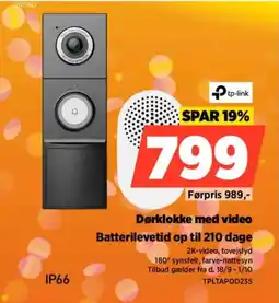 Power tp-link Dørklokke med video tilbud