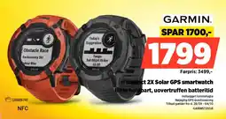Power Garmin Instinct 2X Solar GPS smartwatch tilbud