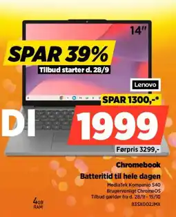 Power Lenovo Chromebook tilbud