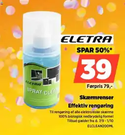 Power Eletra spray clean tilbud
