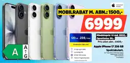 Power Apple iPhone 17 256 GB tilbud