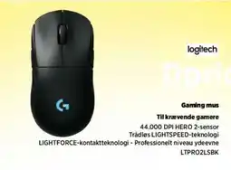 Power Logitech Dpric Gaming mus tilbud