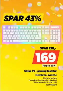 Power Strike V2 - gaming tastatur tilbud