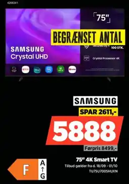 Power Samsung 75" 4K Smart TV tilbud