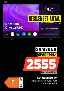 Power Samsung 43" 4K Smart TV tilbud