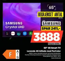 Power Samsung 65" 4K Smart TV tilbud