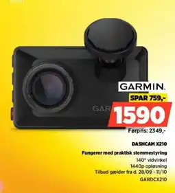 Power Garmin Dashcam X210 tilbud
