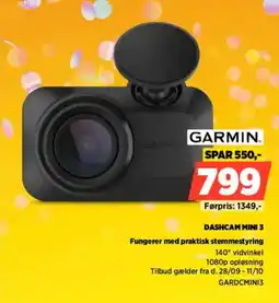 Power Garmin Dashcam Mini 3 tilbud