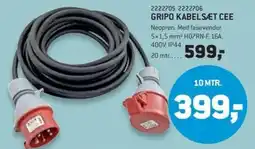 XL-BYG Gripo kabelsæt cee tilbud