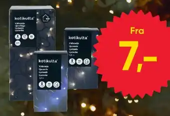 Kotikulta Valosarja Ljusserie Lyskæde Lyslienke