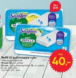 BigDollar Swiffer wet refills tilbud