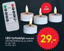 BigDollar Kotikulta LED fyrfadslys tilbud