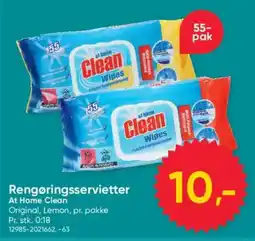 BigDollar At Home Clean Rengøringsservietter tilbud