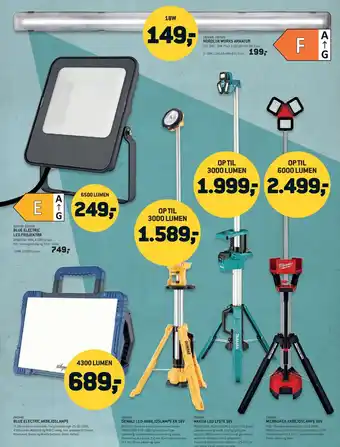 XL-BYG Blue Electric led projektor tilbud
