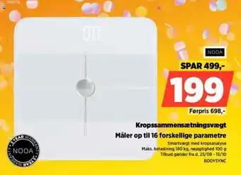 Power Nooa kropssammensætningsvægt tilbud