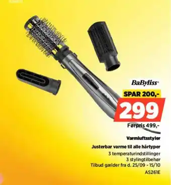 Power Babyliss varmluftsstyler tilbud