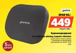 Power Point rygmassageapparat tilbud