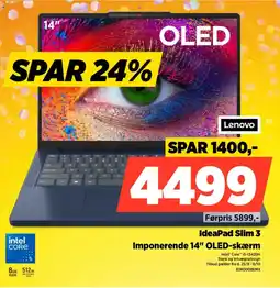 Power Lenovo IdeaPad Slim 3 tilbud