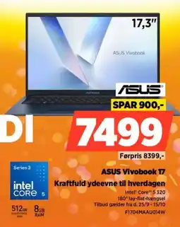Power Asus vivobook 17 tilbud