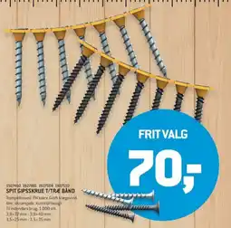 XL-BYG Spit gipsskrue t/træ bånd tilbud